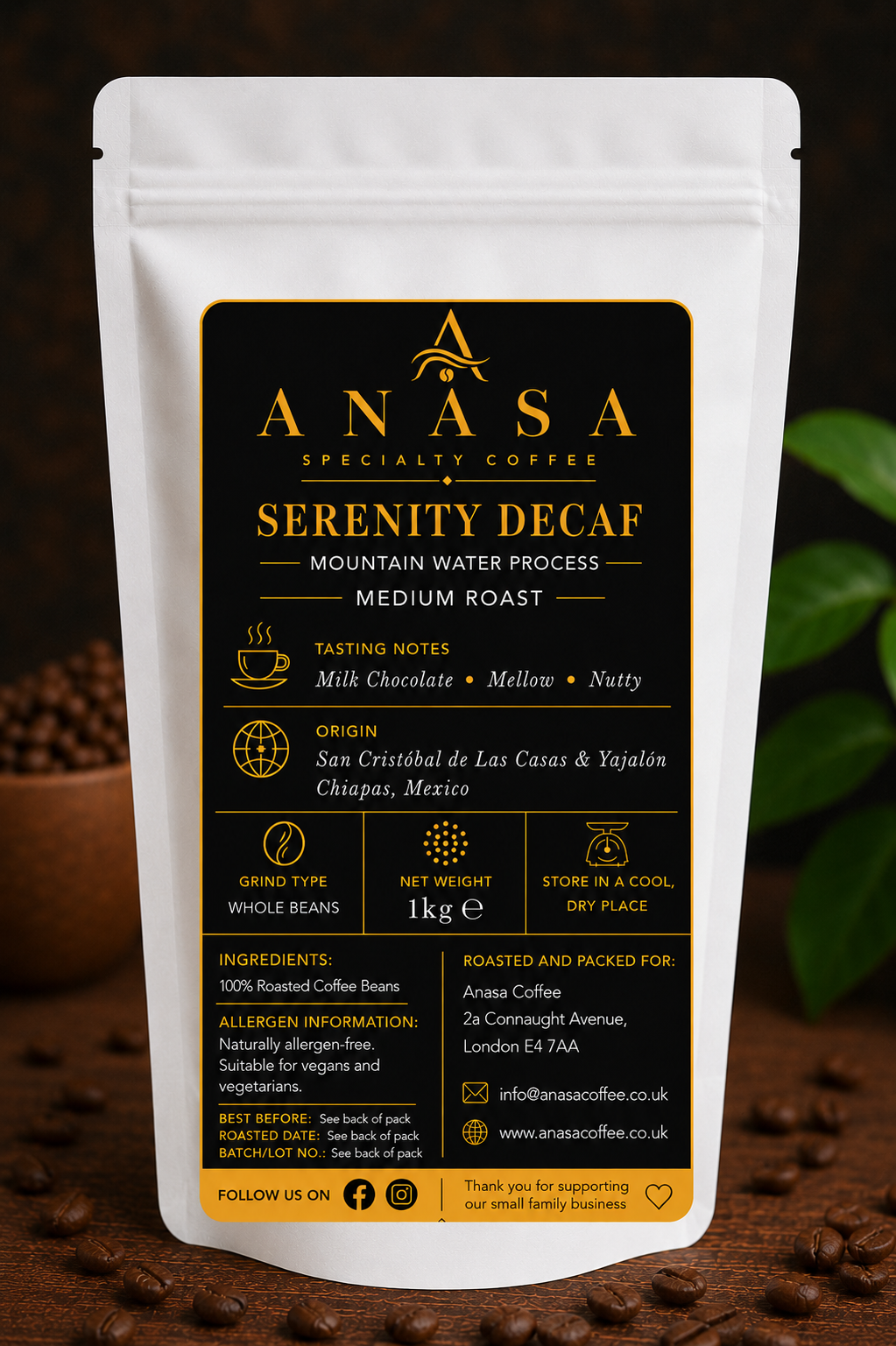 Anasa Serenity Decaf