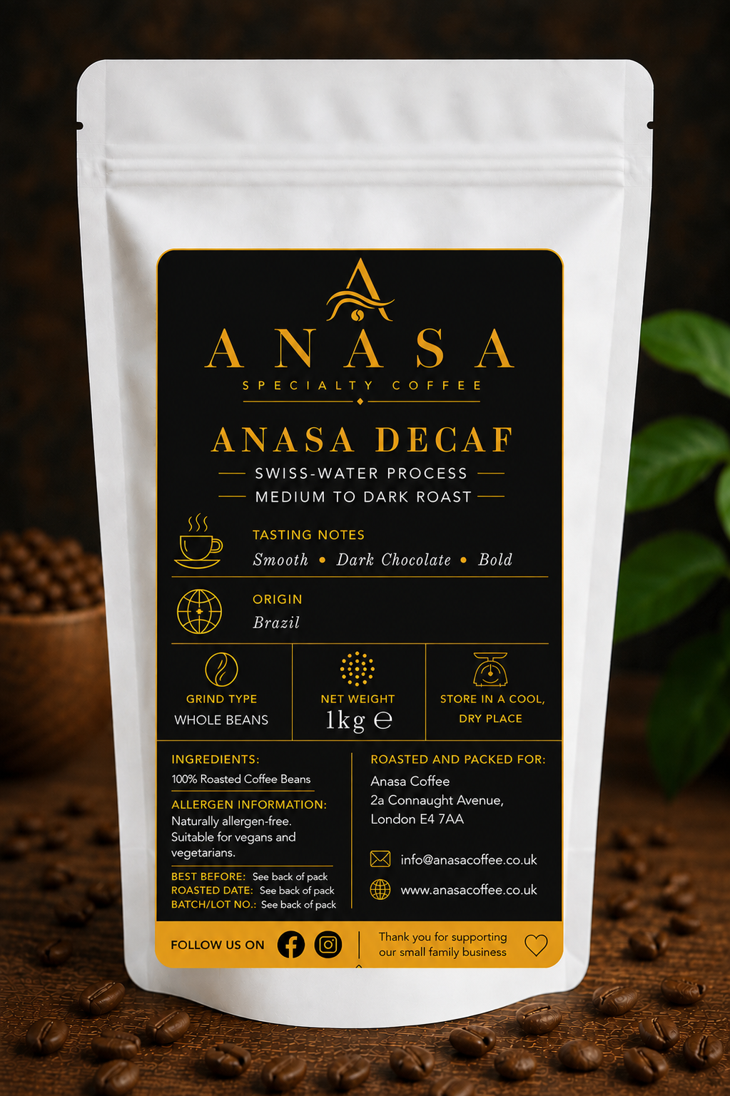 Anasa Swiss-Water Decaf