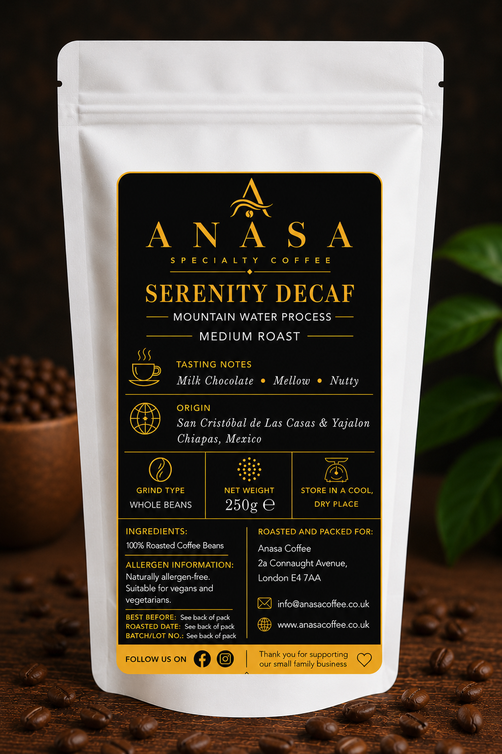 Anasa Serenity Decaf