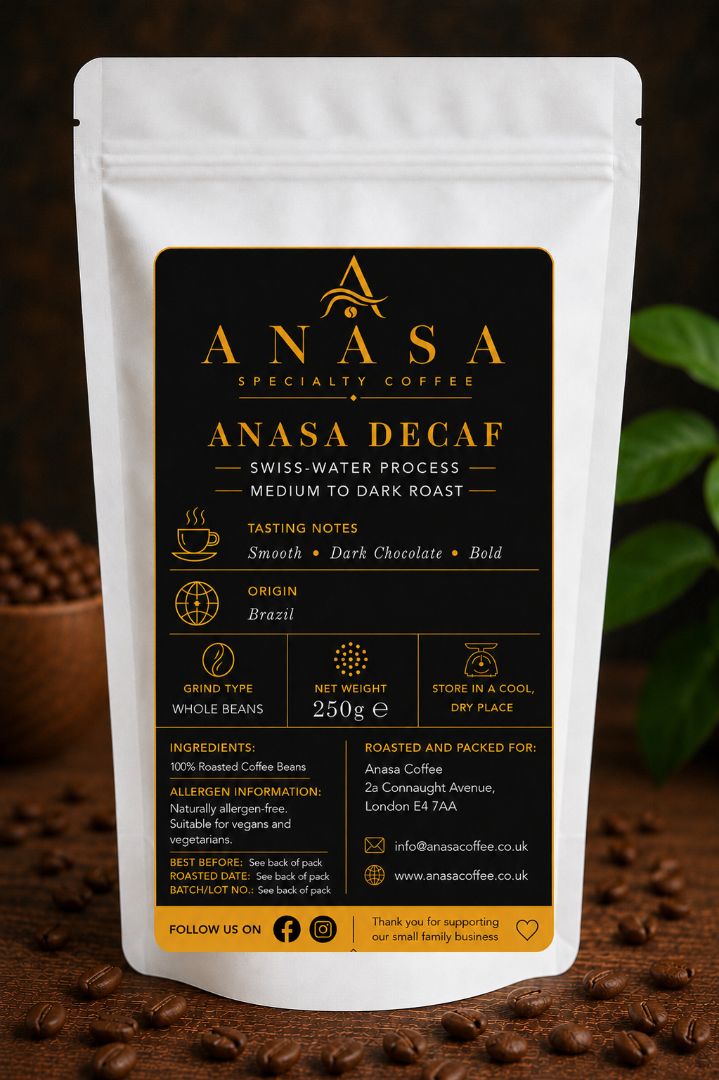 Anasa Swiss-Water Decaf