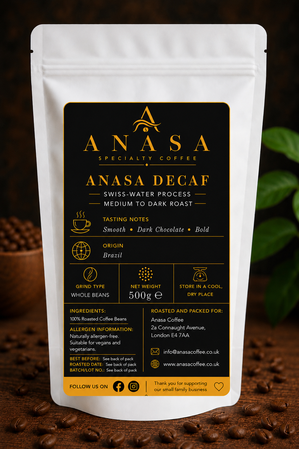 Anasa Swiss-Water Decaf