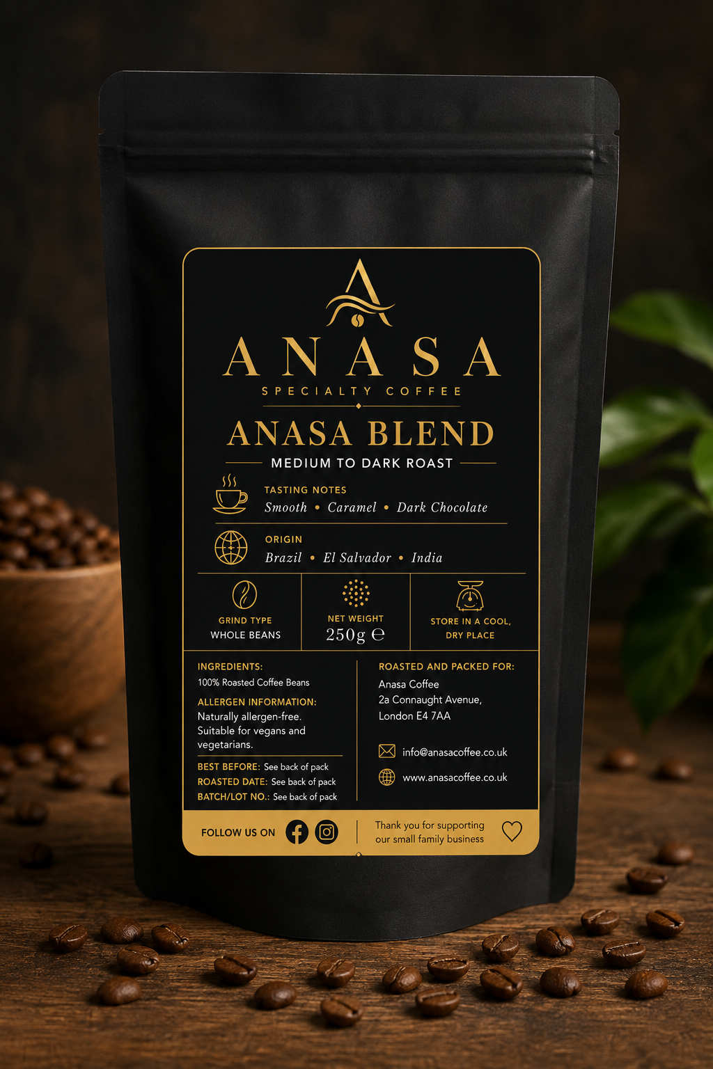 Anasa Blend - Medium Dark Roast